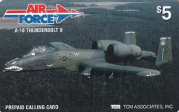 USA - Air Force, A-10 Thunderbolt II, TCM Prepaid Card $5, Mint - Esercito