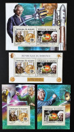 Burundi 2014 / 2015 Mi. 3540 - 3541 Bl. 537 - 540 Albert Einstein Prix Nobel Prize Physique Espace Space Raumfahrt - Unused Stamps