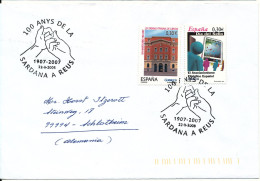 Spain Cover Sent To Germany 22-11-2008 Topic Stamps Special Postmark - Briefe U. Dokumente