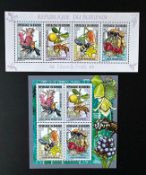 Burundi 2014 / 2015 Mi. 3553 - 3556 Fleurs Fruits Blumen Flowers Früchte Abeille Biene Bee - Frutta