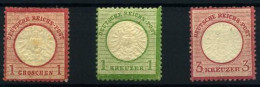 Alemania Imperio Nº 16, 20, 22. Año 1872. - Unused Stamps