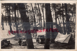 17- VAUX SUR MER - CAMP DE L' AUTO CAMPING  CLUB DE FRANCE- CARTE PHOTO 1950 - Vaux-sur-Mer