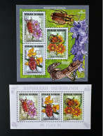 Burundi 2014 / 2015 Mi. 3570 - 3572 Fleurs Flowers Blumen Insectes Insects Insekten - Neufs