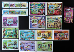 Burundi 2015 / 2016 Mi. 3578 - 3586 Bl. 567 - 579 Jeux Olympiques Olympic Games Olympia Rio Football Fauna Tennis Birds - Unused Stamps