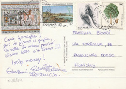 X4839 Repubblica Di San Marino - Panorama Notturno - Nice Stamps Timbres Francobolli / Viaggiata 1993 - San Marino