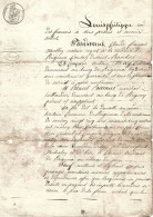 1830 PERIGNEUX LOIRE Antoine MAY Vend à Benoit BARNIER Un Terrain Dit La " DOUATTE " Notaire Et Maire MOLLIN - Manuscrits