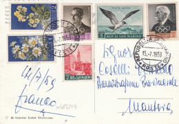 X4842 Repubblica Di San Marino - Palazzo Del Governo - Nice Stamps Timbres Francobolli / Viaggiata 1959 - San Marino