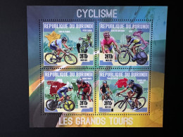 Burundi 2015 / 2016 Mi. 3615 - 3618 Cyclisme Cycling Radfahren Fahrrad Vélo Bicycle Tour France Suisse Contador Vuelta - Wielrennen