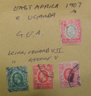 EAST AFRICA STAMPS   G E A  Overprint  1907 ->   ~~L@@K~~ - East Africa & Uganda Protectorates