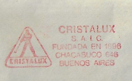 Argentina 1978 Cover From Buenos Aires Meter Stamp Hasler F66/F88 Slogan Cristalux Glassblower crystal Glass Telefunken - Brieven En Documenten