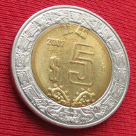 Mexico 5 Pesos 2007 KM# 605 Lt 1372 *VT Mexique Mexiko Messico - Mexique