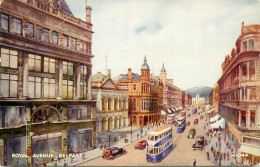 Northern Ireland Belfast Royal Avenue Tramway Cityscape Illustration - Belfast