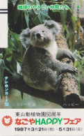 Rare TC Ancienne JAPON / 290-0573 A - ANIMAL - KOALA ** SERIE BE HAPPY ** - JAPAN Front Bar Free Phonecard - 359 - Altri & Non Classificati