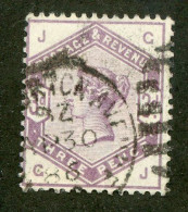 1254 GBX GB 1884 Scott #102 Used (scv $150.) LOWER BIDS 20% OFF - Unused Stamps