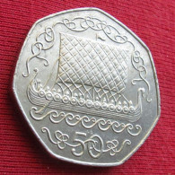 Isle Of Man 50 Pence 1983  Sail - Isle Of Man