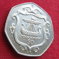 Isle Of Man 50 Pence 1985  Sail - Île De  Man