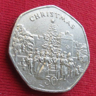 Isle Of Man 50 Pence 1982 Christmas - Isle Of Man