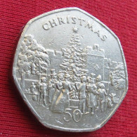 Isle Of Man 50 Pence 1982 Christmas - Île De  Man