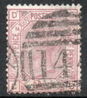 REINO UNIDO – GREAT BRITAIN Sello Usado X 2½ P. REINA VICTORIA Plancha 14 Año 1875 – Valorizado En Catálogo U$S 60.00 - Used Stamps