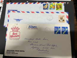 5-9-2023 (4 T 19) New Zealand - 5 Letters Posted To Australia (1980's) - Lettres & Documents