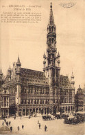 BELGIQUE - Bruxelles - Grand Place - L'Hôtel De Ville - Carte Postale Ancienne - Marktpleinen, Pleinen