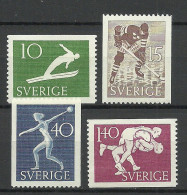 Sweden Schweden 1953 Michel 379 - 382 MNH Sport - Neufs