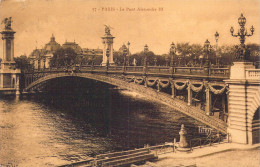 FRANCE - 75 - Paris - Le Pont Alexandre III - Carte Postale Ancienne - Brücken