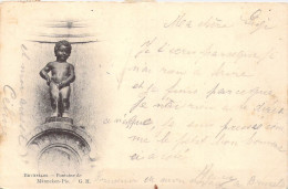 BELGIQUE - Bruxelles - Fontaine De Manneken-Pis - Carte Postale Ancienne - Monuments