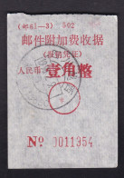 CHINA CHINE Sichuan Yuexi 616650 ADDED CHARGE LABEL (ACL) 0.10 YUAN Ethnic Minority Script - Altri & Non Classificati