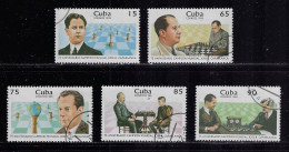 CUBA 1996 SCOTT 3773-3777 CANCELLED - Used Stamps