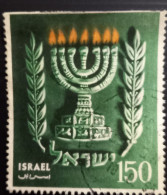 Israël 1955 The 7th Anniversary Of Independence – 150 Pr Used - Used Stamps (with Tabs)