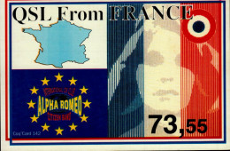 CARTE QSL..FROM FRANCE..73,55  .1995 - Radio