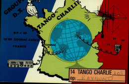 CARTE QSL.. FRANCE  GROUPE DX..TANGO CHARLIE  COGNAC (16)  .1993 - Radio