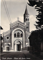 22141 " BUSTO ARSIZIO-CHIESA DEL SACRO CUORE " -VERA FOTO-CART. POST. SPED.1954 - Busto Arsizio