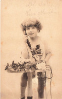 Enfants -  Portrait - Petite Fille Avec Un Téléphone - Carte Postale Ancienne - Abbildungen