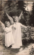 Enfants - Portrait - Deux Sœurs Déguisées En Anges - Carte Postale Ancienne - Abbildungen