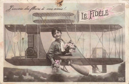Enfants - J'envoie Des Fleurs à Mes Amis - Le Fidèle - Carte Postale Ancienne - Humorvolle Karten