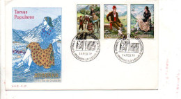 ANDORRE FDC 1979 COSTUMES TRADITIONNELS - Lettres & Documents