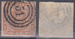 Dänemark Kroninsignien 4 S. Mit Nummernst. 51, Gestempelt - Used Stamps