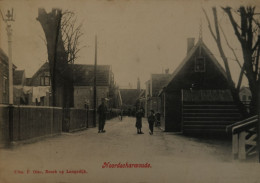 Noordscharwoude (Noord Scharwoude) Zicht In Het Dorp (geanimeerd) 1921 Kaart Ca 1900 Topkaart - Other & Unclassified