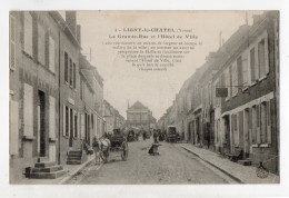 89 YONNE - LIGNY LE CHATEL Grande Rue Et Hôtel De Ville - Ligny Le Chatel