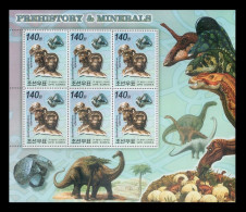 North Korea 2006 Mih. 5016 Belgica 2006 World Youth Stamp Exhibition. Prehistory And Minerals (M/S) MNH ** - Corée Du Nord