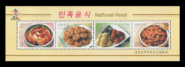 North Korea 2006 Mih. 5136/39 Gastronomy. National Foods (booklet Sheet) MNH ** - Corée Du Nord