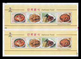 North Korea 2006 Mih. 5136/39 Gastronomy. National Foods (sheet Of 2 Booklet Sheets) MNH ** - Corée Du Nord