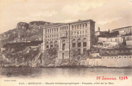 MONACO - Musée Océanographique - Façade Côté De La Mer - Carte Postale Ancienne - Museo Oceanográfico