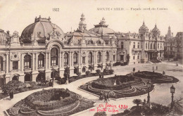 MONACO - Monte Carlo - Façade Nord Du Casino - Carte Postale Ancienne - Monte-Carlo