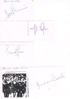 JEUX OLYMPIQUES - 4 AUTOGRAPHES DE MEDAILLES OLYMPIQUES - CONCURRENTS D'ITALIE  - - Autogramme