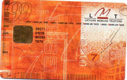 LATVIA - GSM CARD - LMT TATVIJAS MOBILAIS TELEFONS - GSM ORANGE 99 - USED WITH CHIP - Lettonie