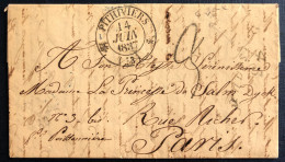 France TAD PITHIVIERS (43) 14.6.1837 Sur Lettre - (B581) - 1801-1848: Précurseurs XIX