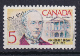 Canada: 1968   150th Birth Anniv Of George Brown   Used  - Usati
